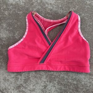 Lululemon Not So Deep V Sports Bra Pink Size 8
